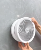 Colorful USB Rechargeable Desktop Fan | Silent Cooling, LED Ambient Light, 3-Speed Rotation