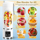 Portable 6-Blade USB Rechargeable Juicer Blender for Smoothies Shakes Baby Food and Outdoor Use