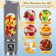 Portable 6-Blade USB Rechargeable Juicer Blender for Smoothies Shakes Baby Food and Outdoor Use
